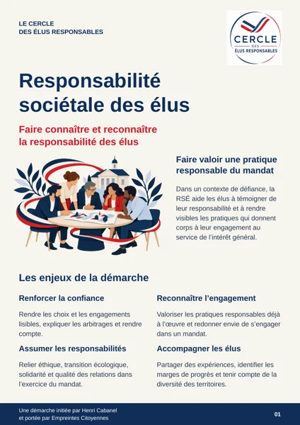 Couverture du document Comprendre la responsabilité sociétale des élus