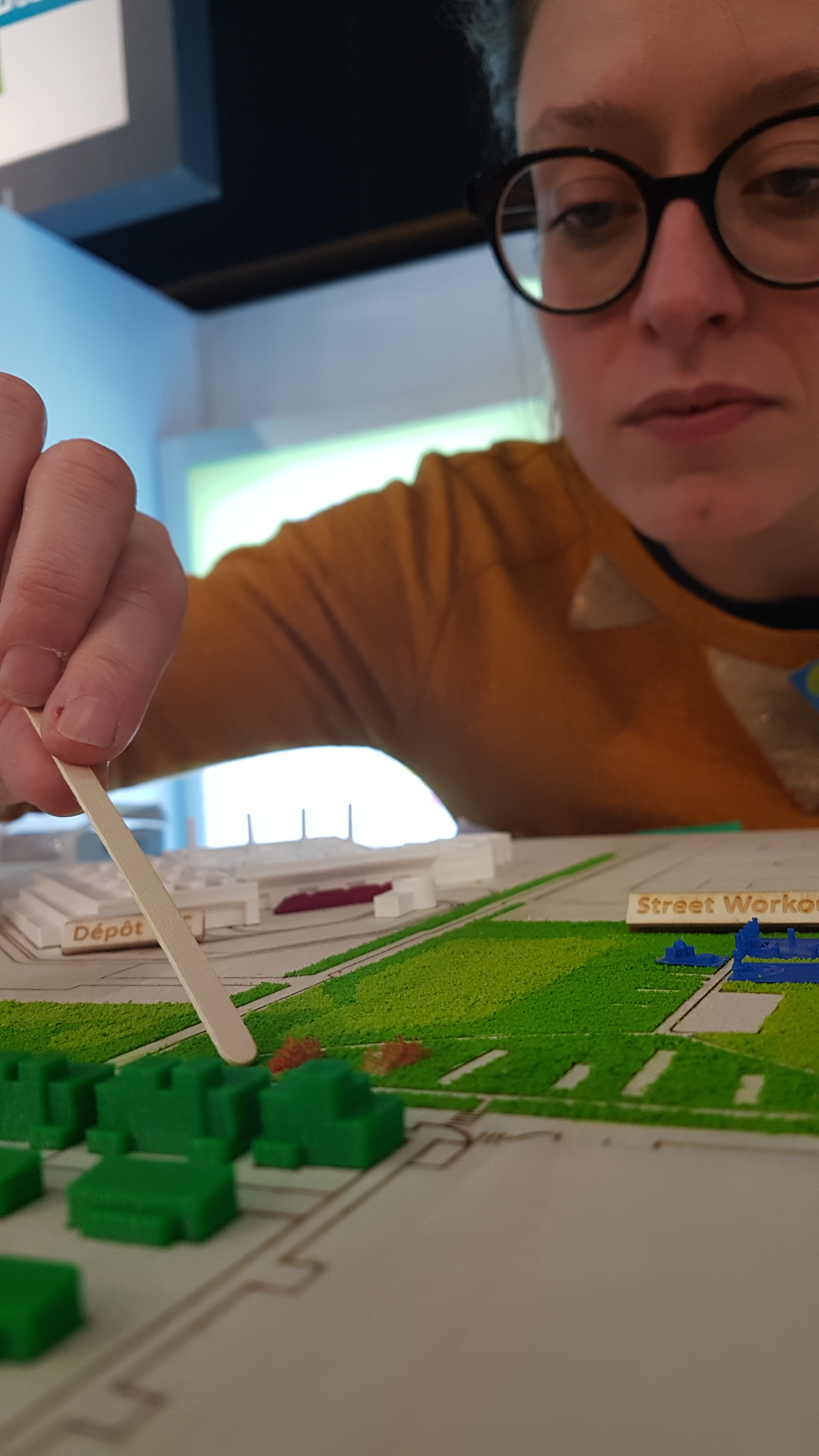 Un travail collectif autour d’une maquette du territoire