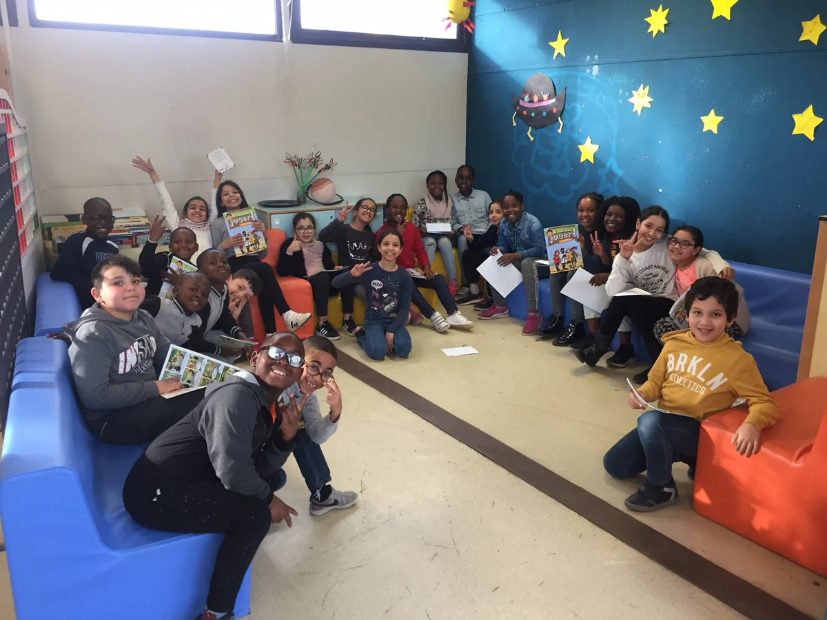 Les enfants réunis lors de l’atelier citoyen à Osny.