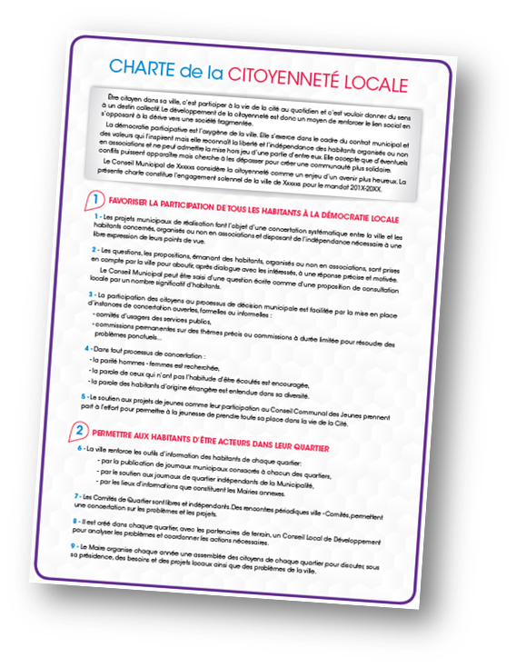 La Charte de la Participation | Empreintes Citoyenne